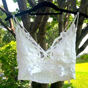 Free People One Adella Bralette - White L